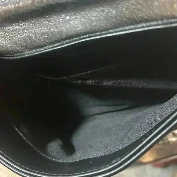 Chic Sam Edelman Black and Silver Studded Crossbody Reversible Handbag - Picture 5 of 7